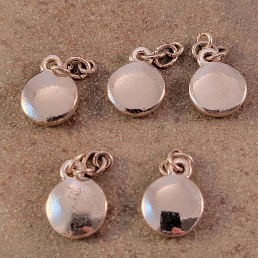 Silver Lot of Rainbow Microfiber Color Charms - Picture 2 of 3